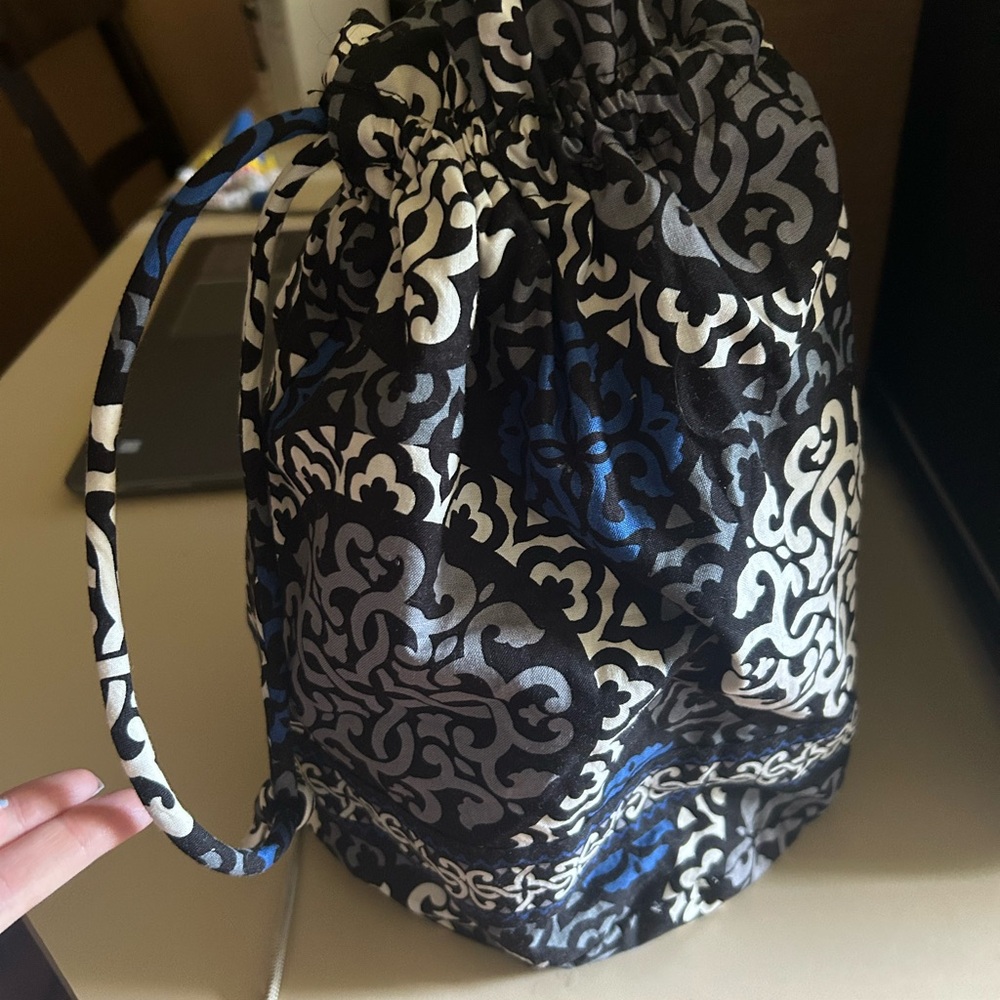 Vera Bradley Black and Blue Bath Storage Bag